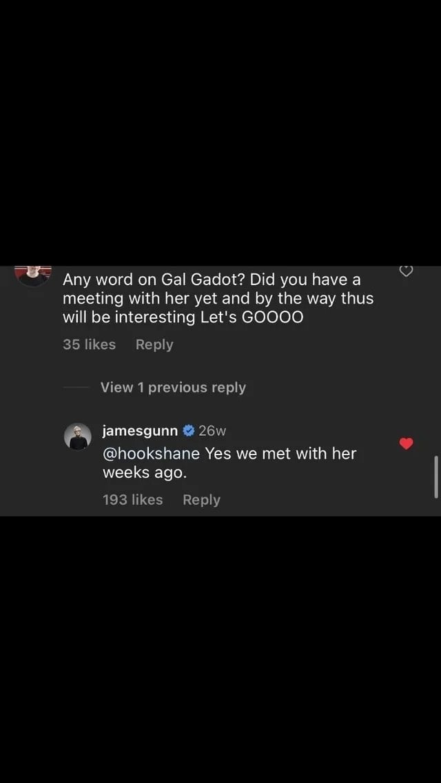 James Gunn Secretly Confirmed Gal Gadot’s Wonder Woman Comeback Months Ago