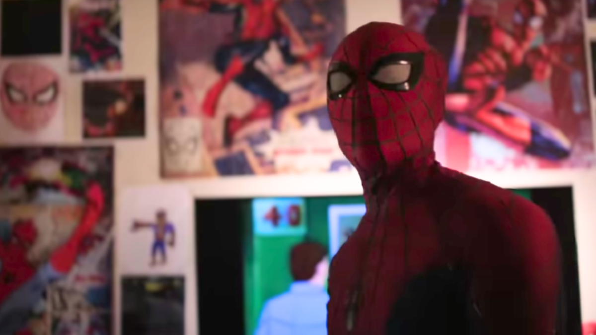 Spider-Man trapped in a fantasy in a 'Spider-Man: Lotus' clip.