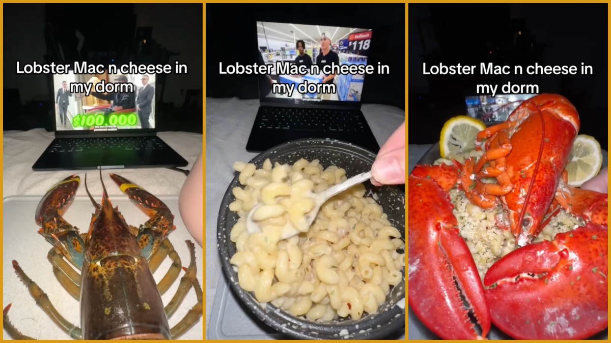 ‘No One Talking About Him COOKING THE LOBSTER IN BED’ College Student