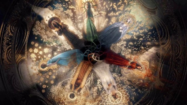 A depiction of the different Aes Sedai Ajahs in 'The Wheel of Time' opening credits