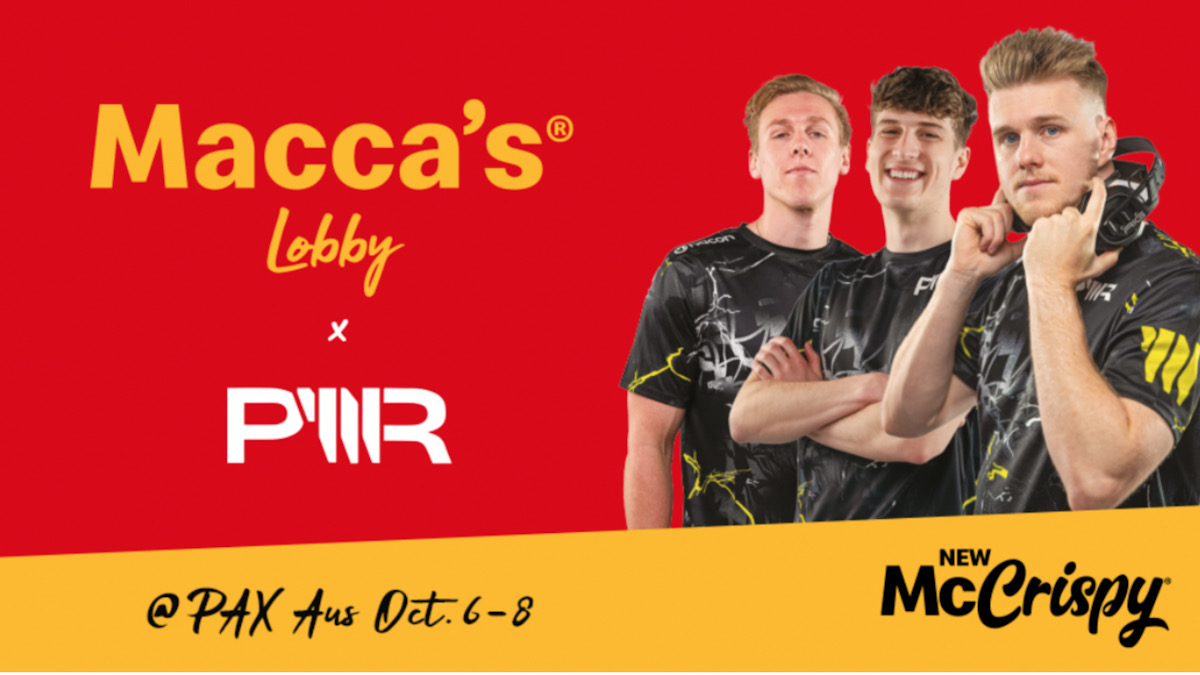 Macca’s and PWR are teaming up for Australia’s biggest gaming event