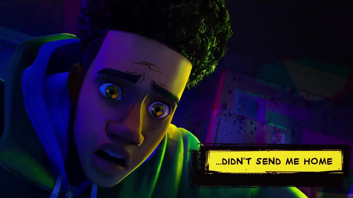Miles Morales has a realization in 'Spider-Man: Across the Spider-Verse'.