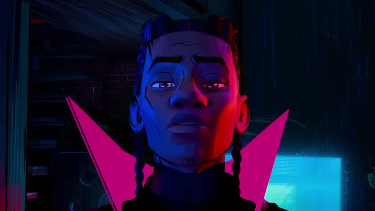 Miles Morales is revealed as the Prowler in an alternate universe in 'Spider-Man: Across the Spider-Verse'.