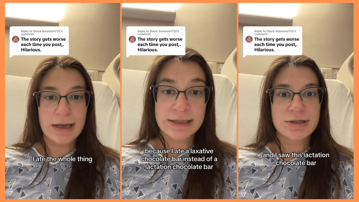TikTok user @isatandstared explains her story of why she's in the hospital.