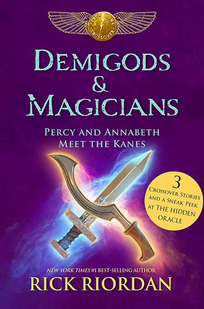 Cover of Rick Riordan's 'Demigods & Magicians' book (2016).