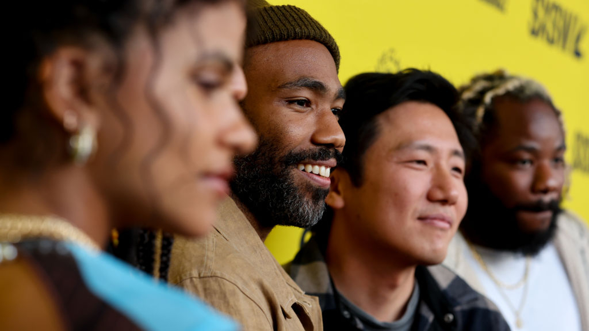 Zazie Beetz, Stefani Robinson, Donald Glover, Hiro Murai and Stephen Glover attends the premiere of "Atlanta" during the 2022 SXSW Conference and Festivals at The Paramount Theatre on March 19, 2022 in Austin, Texas. 
