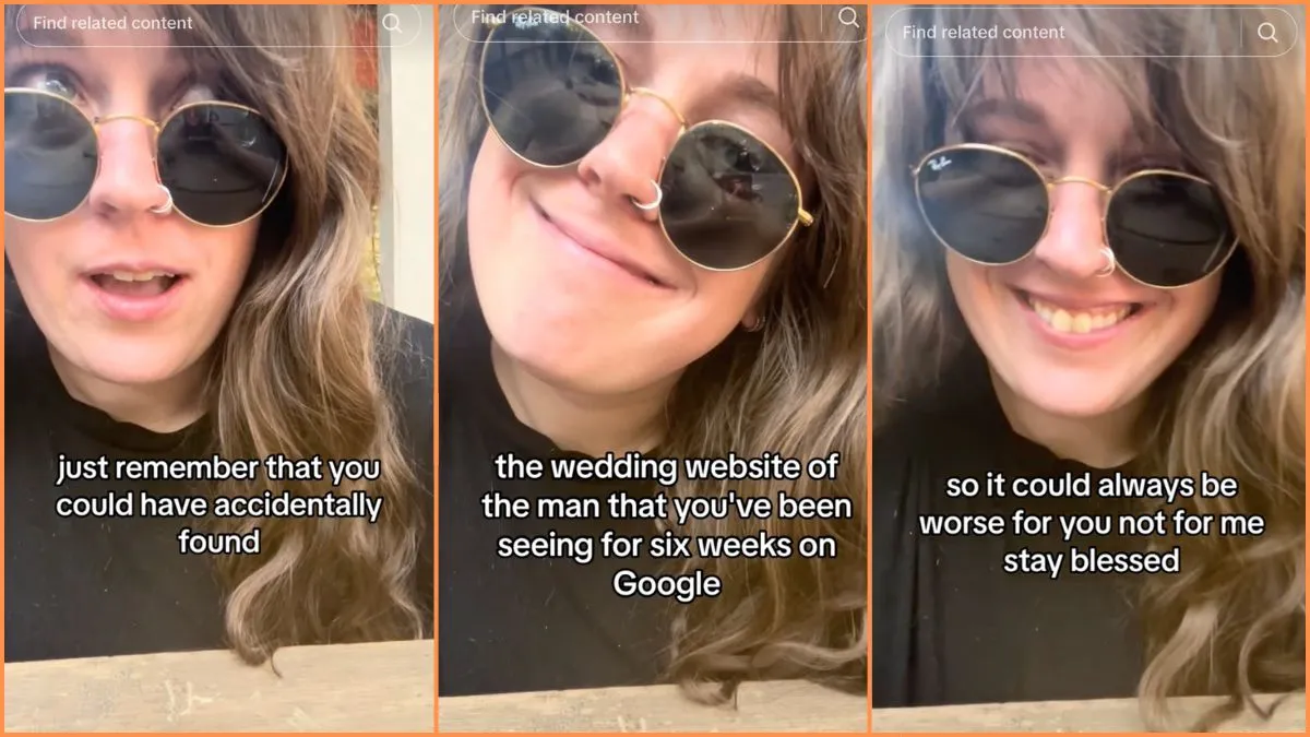 Woman discovers boyfriend's wedding website on Google