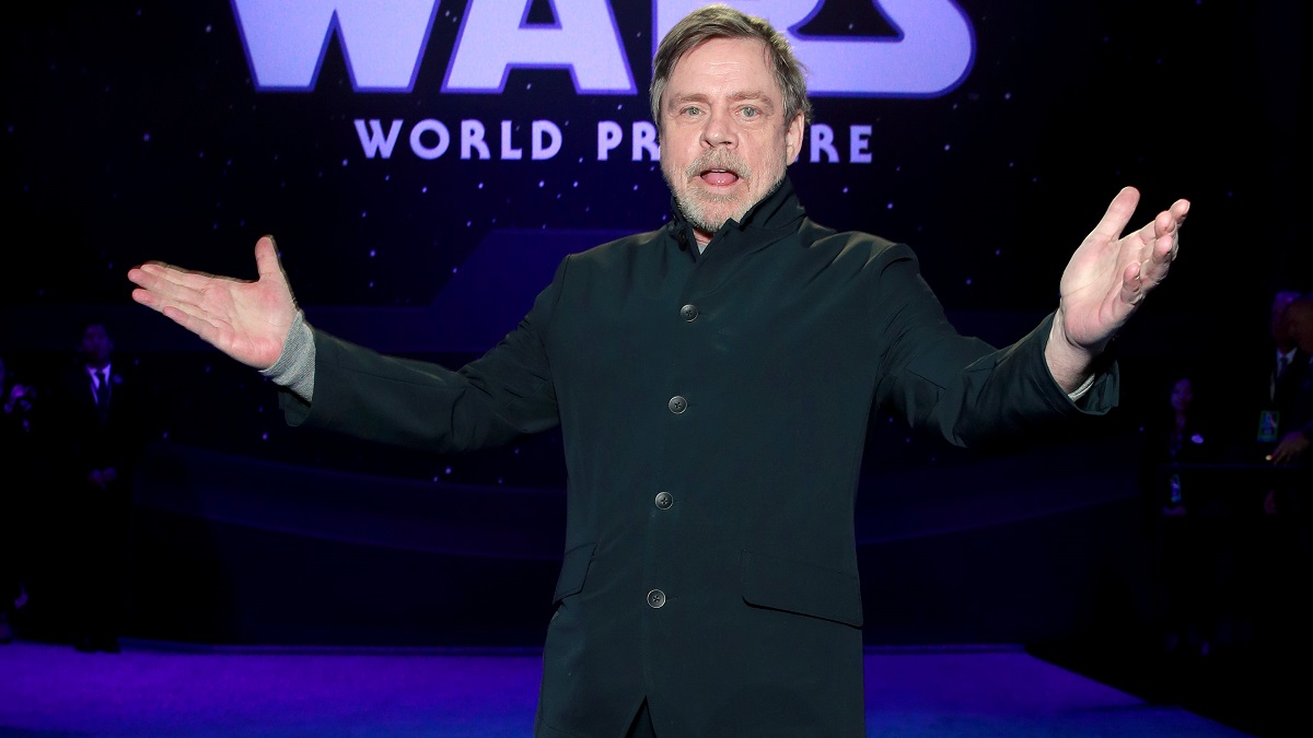 HOLLYWOOD, CALIFORNIA - DECEMBER 16: Mark Hamill attends the Premiere of Disney's "Star Wars: The Rise Of Skywalker" on December 16, 2019 in Hollywood, California.