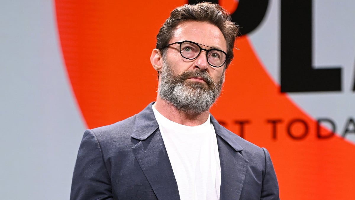 NEW YORK, NEW YORK - APRIL 27: Hugh Jackman speaks at the Global Citizen NOW Summit at The Glasshouse on April 27, 2023 in New York City.