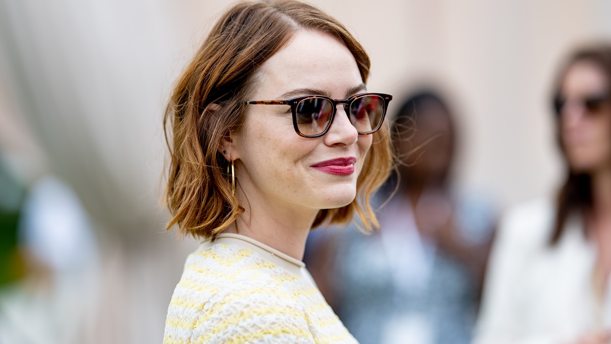 JERSEY CITY, NEW JERSEY - JUNE 03: Emma Stone attends the 2023 Veuve Clicquot Polo Classic at Liberty State Park on June 03, 2023 in Jersey City, New Jersey.