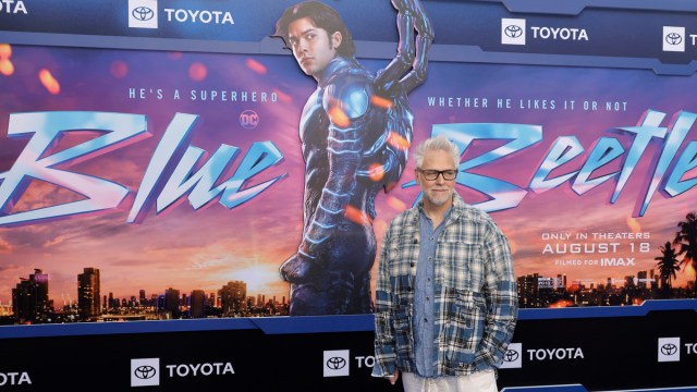 James Gunn attends Warner Bros. "Blue Beetle" Los Angeles Special Screening at TCL Chinese Theatre on August 15, 2023