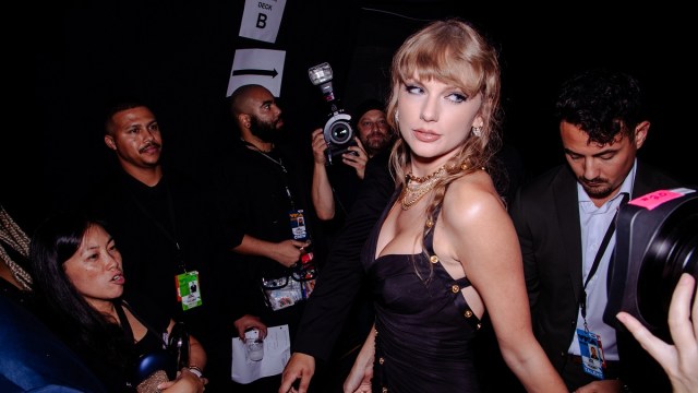 NEWARK, NEW JERSEY - SEPTEMBER 12: Taylor Swift attends the 2023 MTV Video Music Awards at Prudential Center on September 12, 2023 in Newark, New Jersey.