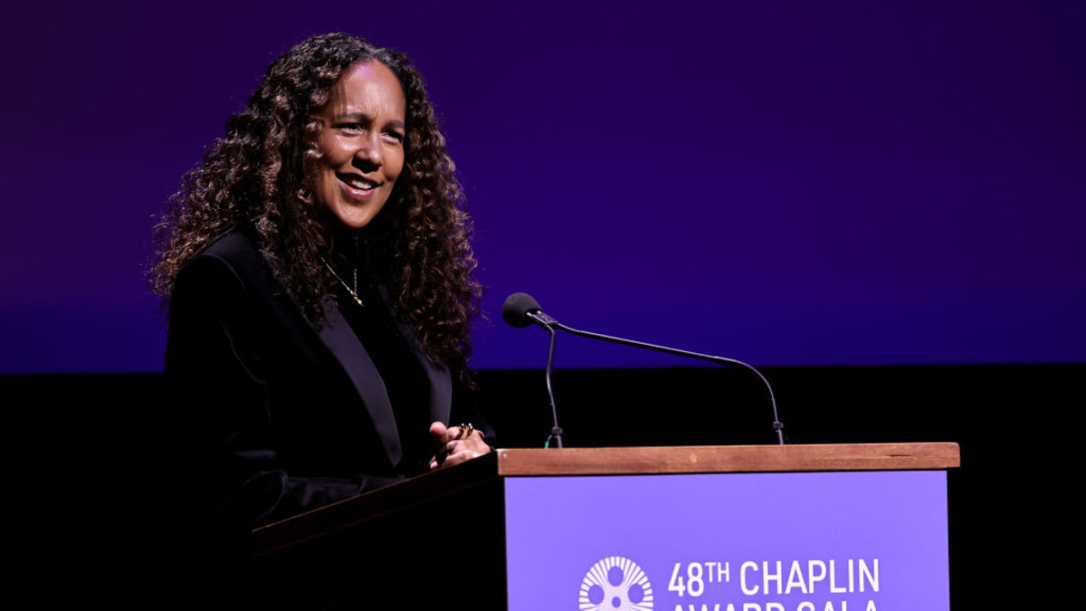 Gina Prince-Bythewood speaks onstage at the 2023 Chaplin Award Gala honoring Viola Davis at Alice Tully Hall, Lincoln Center on April 24, 2023 in New York City. 