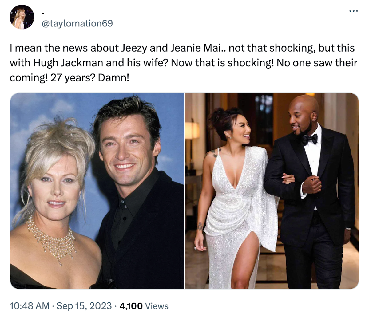 Hugh Jackman Deborra-Lee Furness divorce Twitter X