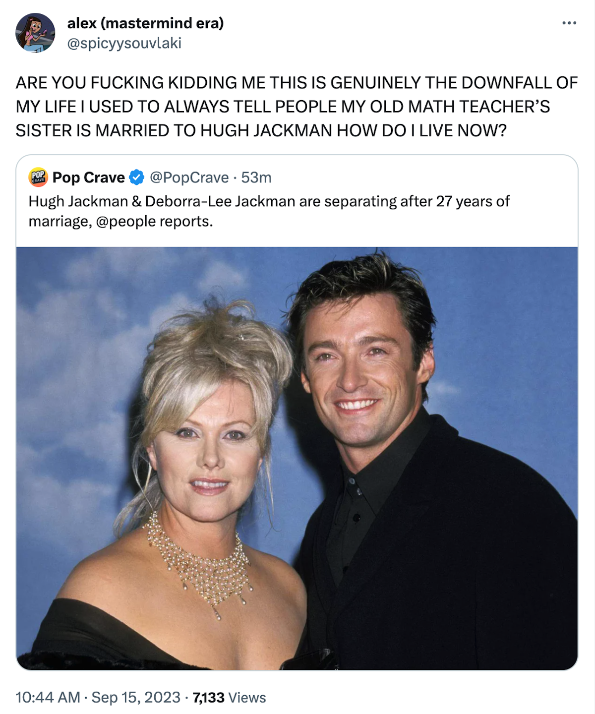 Hugh Jackman Deborra-Lee Furness divorce Twitter X.