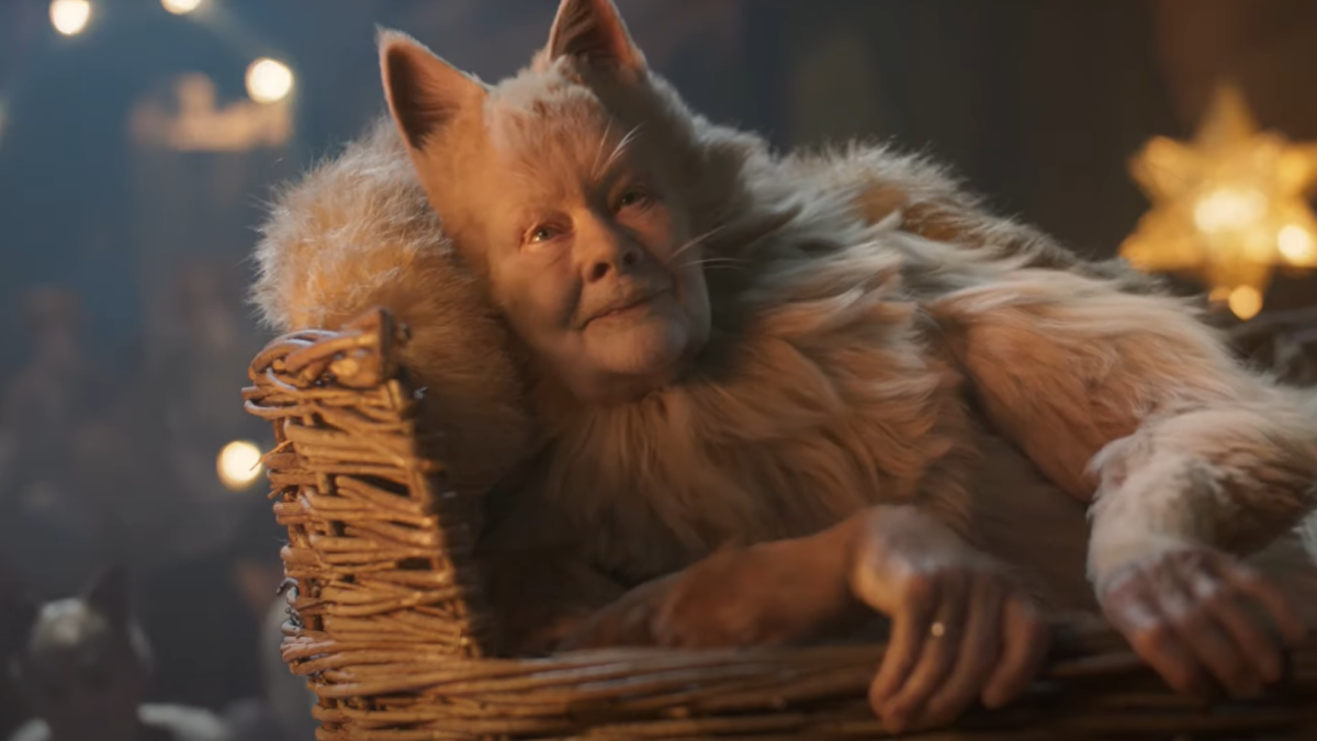 Judi Dench as a cat in 'Cats'