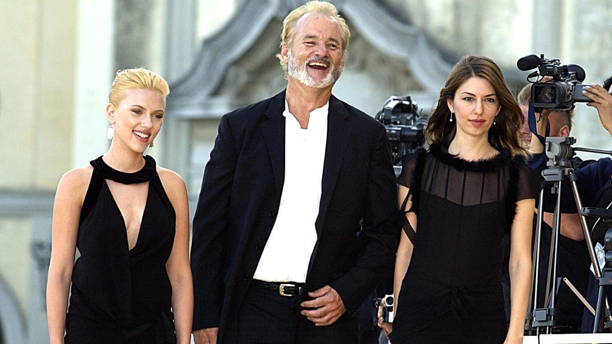 Scarlett Johansson, Bill Murray e Sofia Coppola pareciam felizes na estreia em Veneza de 'Lost in Translation' em 2003.