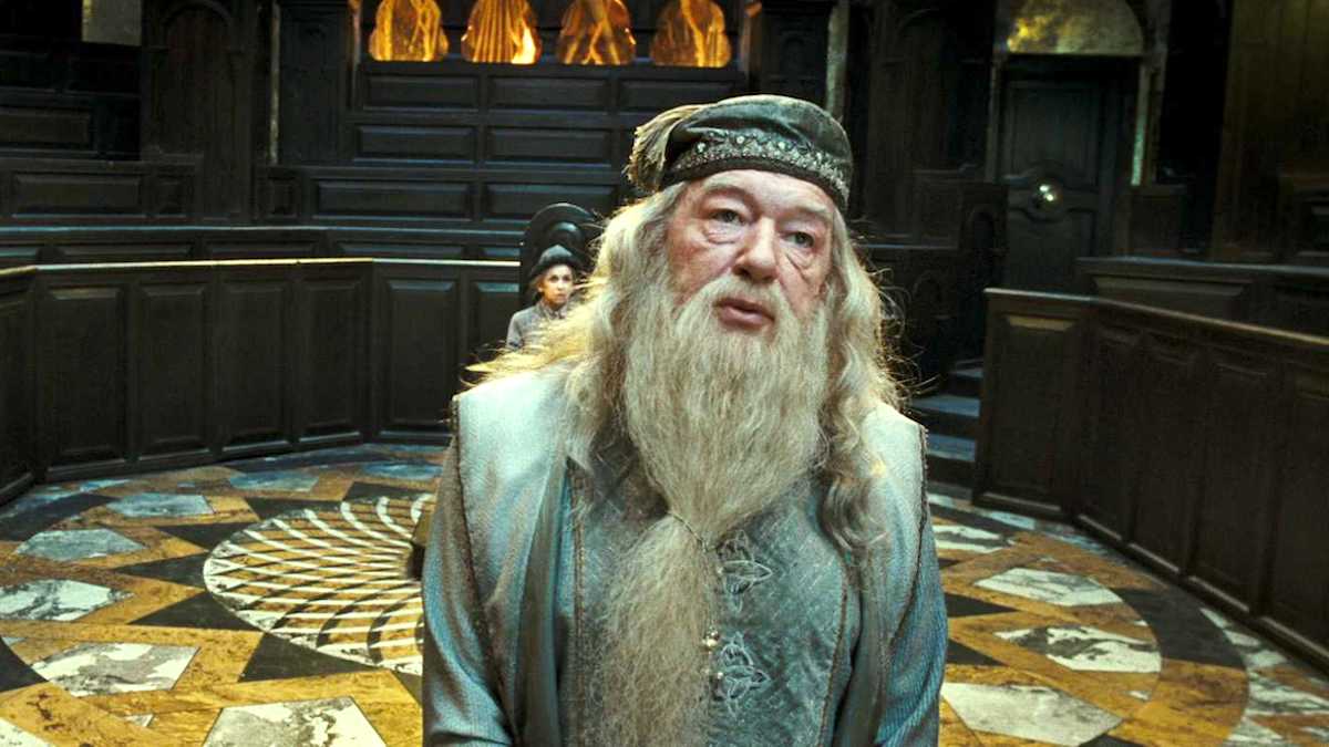 Michael Gambon as Dumbledore in Harry Potter and the Order of the Phooenix