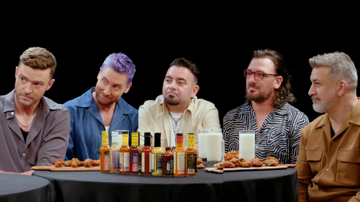 N Sync eat spicy wings on 'Hot Ones': See a preview!