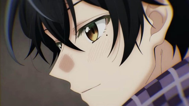 Close up of Miyano's face from 'Sasaki and Miyano'