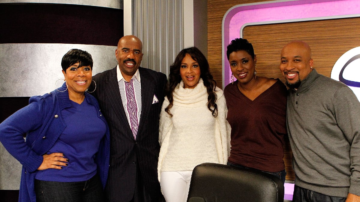 Lisa Raye, Carla Ferrell, Steve Harvey, Shirley Strawberry and Thomas Miles