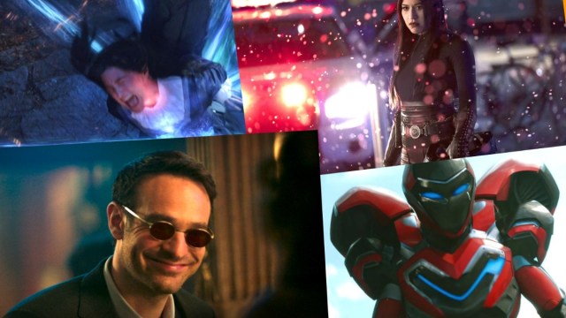 Agatha Harkness in 'WandaVision'/Charlie Cox as Daredevil in 'She-Hulk'/Alaqua Cox as Echo in 'Hawkeye'/Dominique Thorne as Ironheart in 'Black Panther: Wakanda Forever'