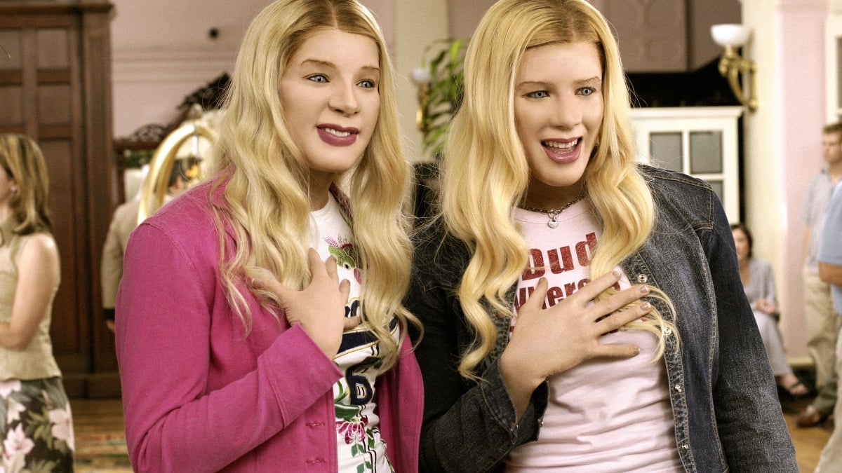 Marlon and Shawn Wayans as the titular white chicks.