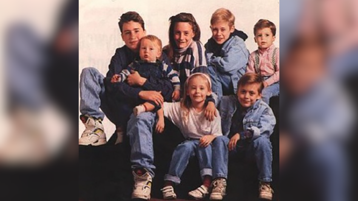 A family photograph of the Culkin siblings