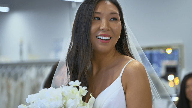 Contestant Natalie Lee of 'Love Is Blind' in her wedding dress