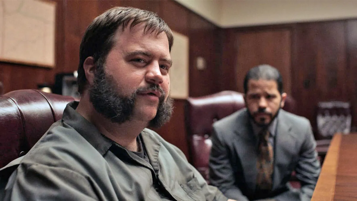 Paul Walter Hauser as serial killer Larry Hall in "Black Bird"