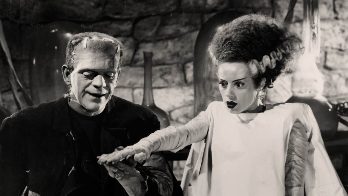 Boris Karloff et Elsa Lanchester dans La Fiancée de Frankenstein