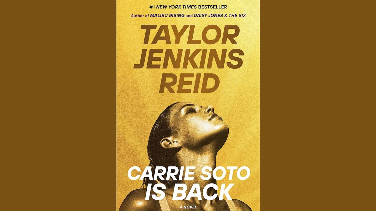 The book cover for Carrie Soto Is Back by Taylor Jenkins Reid 