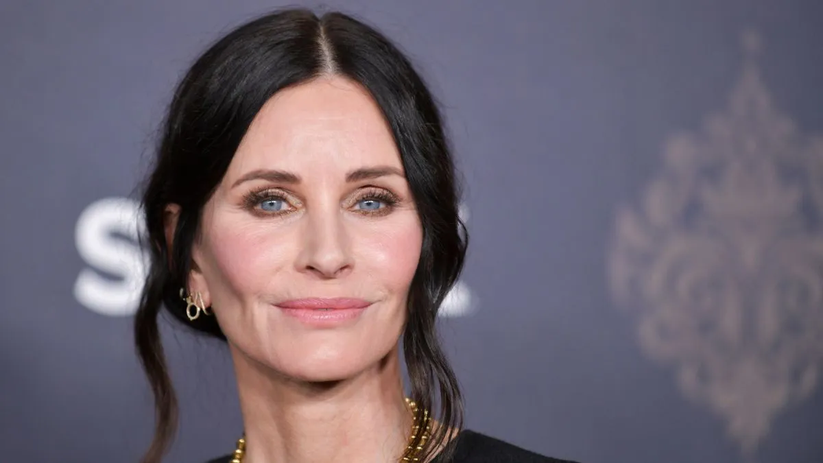 Courteney Cox poses for a red carpet photo