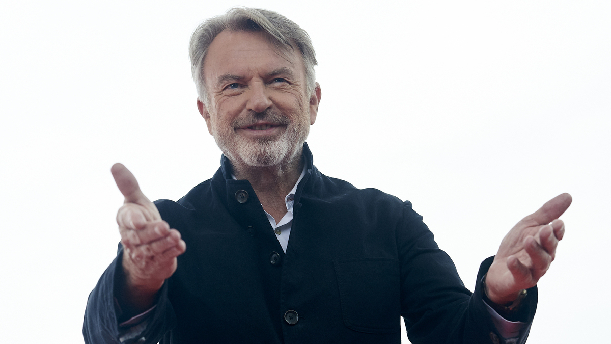 Actor Sam Neill attends a photocall during on day 9 of the 52nd edition of the Sitges Fantastic Film Festival on October 11, 2019
