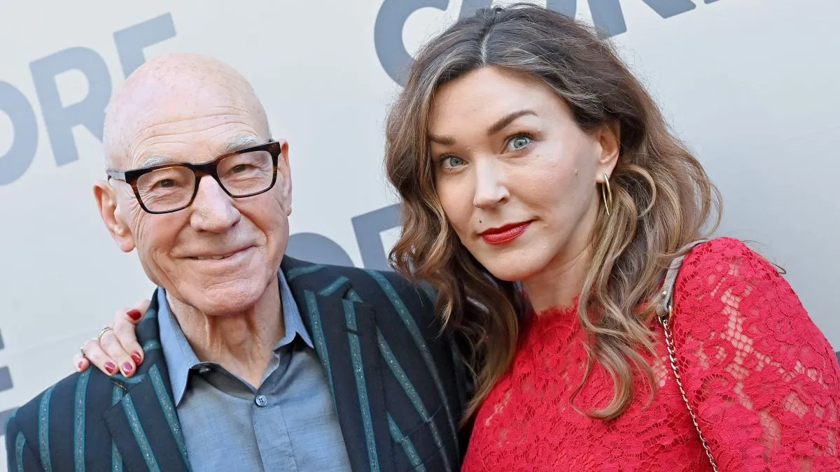 Patrick Stewart and Sunny Ozell attend the 2022 CORE Gala hosted by Sean Penn and Ann Lee at Hollywood Palladium on June 10, 2022 in Los Angeles, California. (Photo by Axelle/Bauer-Griffin/FilmMagic)