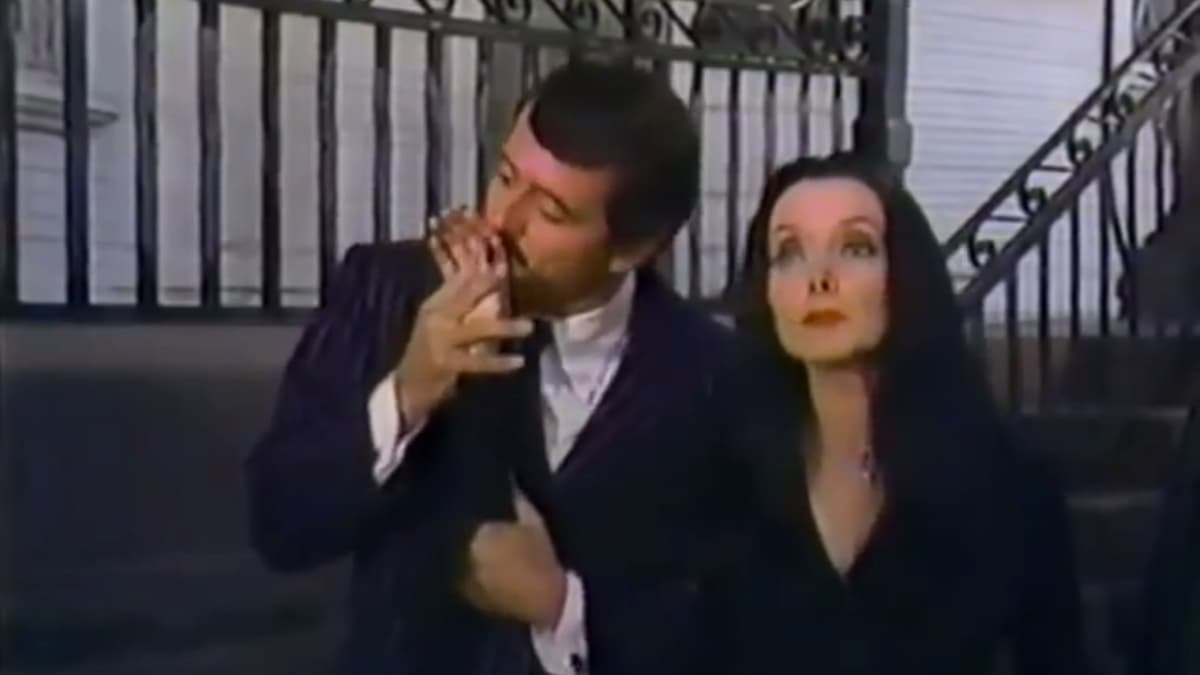 Gomez and Morticia from Halloween with the New Addams Family (1977).