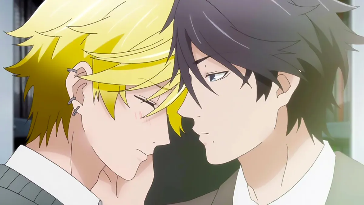 Screengrab from the anime "Hitorijime My Hero"