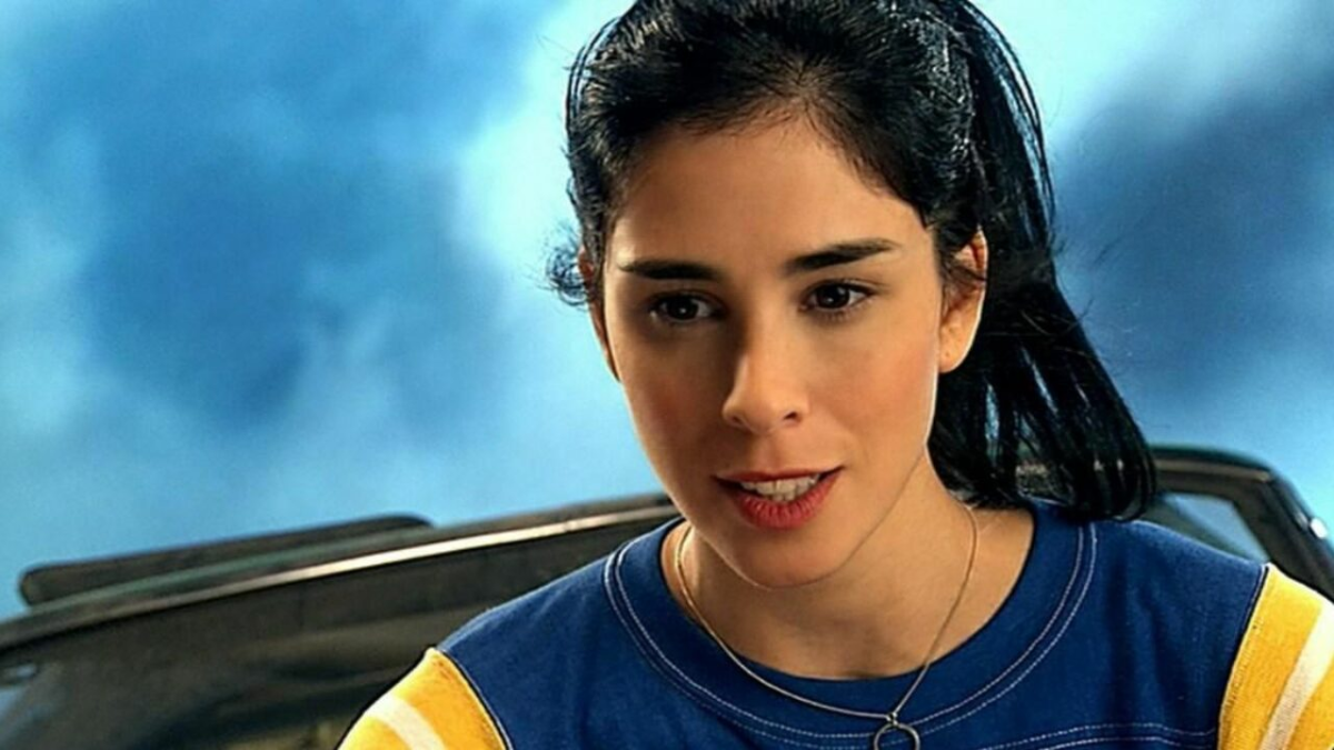 Sarah Silverman looking pensive in a still from "Jesus is Magic"