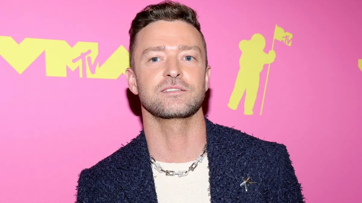 Justin Timberlake attends the 2023 MTV Video Music Awards at Prudential Center
