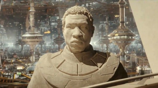 Kang the Conqueror statue in 'Loki' season 2