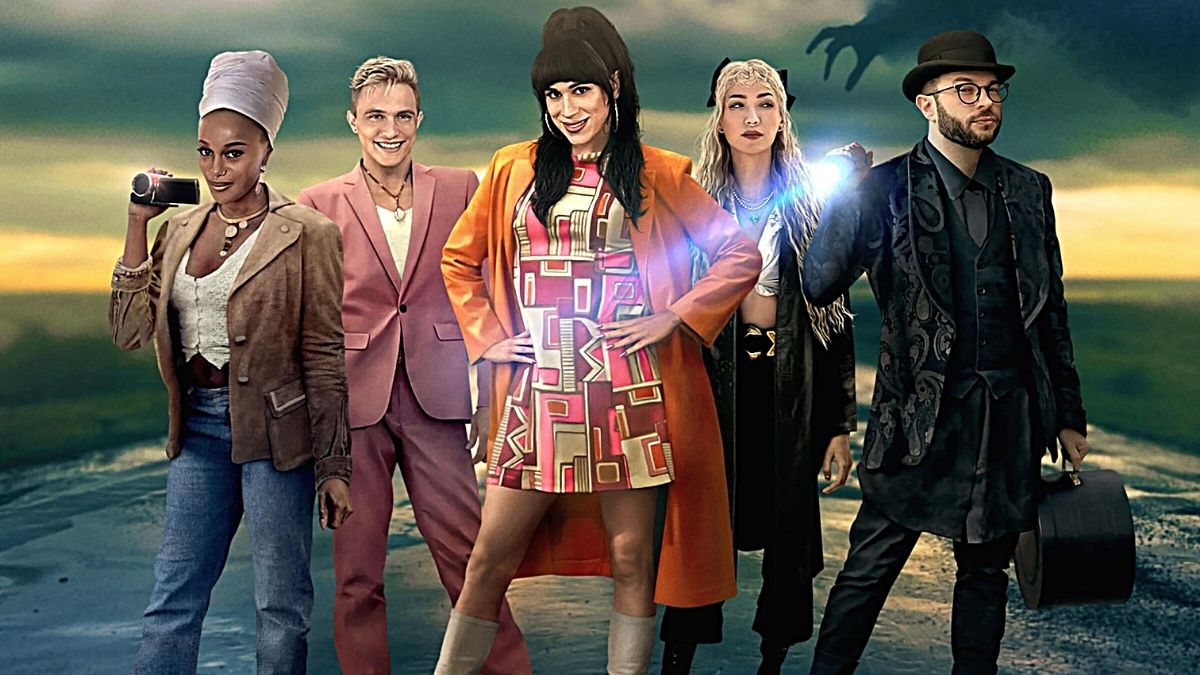 The cast of Hulu's 'Living for the Dead' looking fabulous in a promotional image.