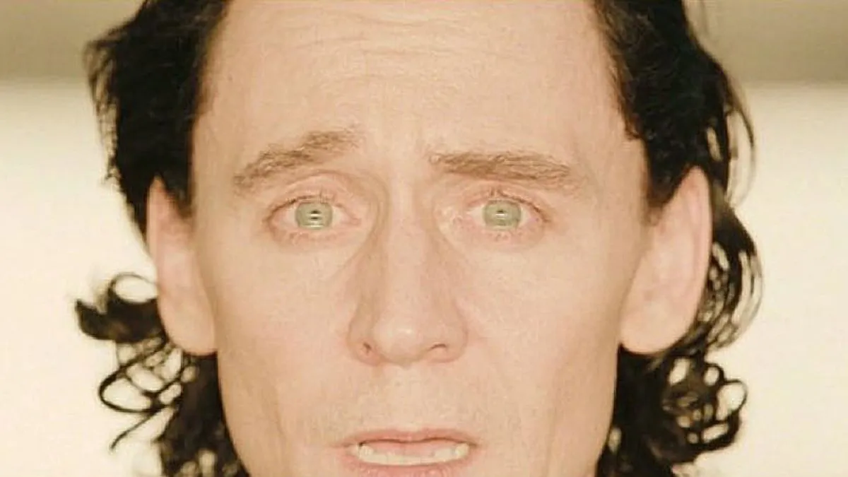 Tom Hiddleston as Loki, looking horrified, in 'Loki' Season 2 Episode 4.