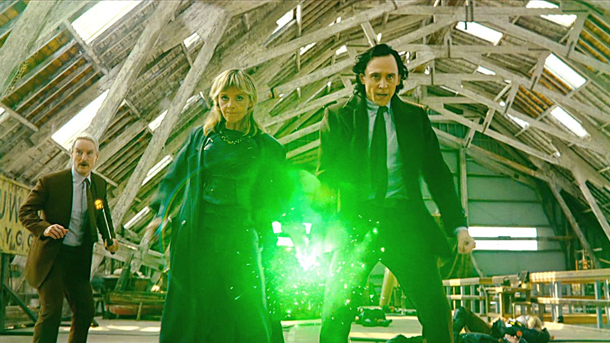 Loki and Sylvie use green energy to stop Judge Dox in 'Loki' Season 2 Episode 2