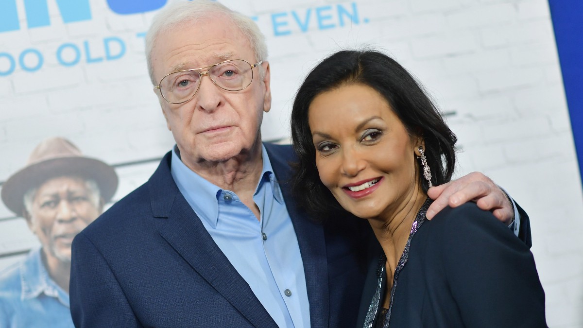Michal Caine with wife, Shakira Caine