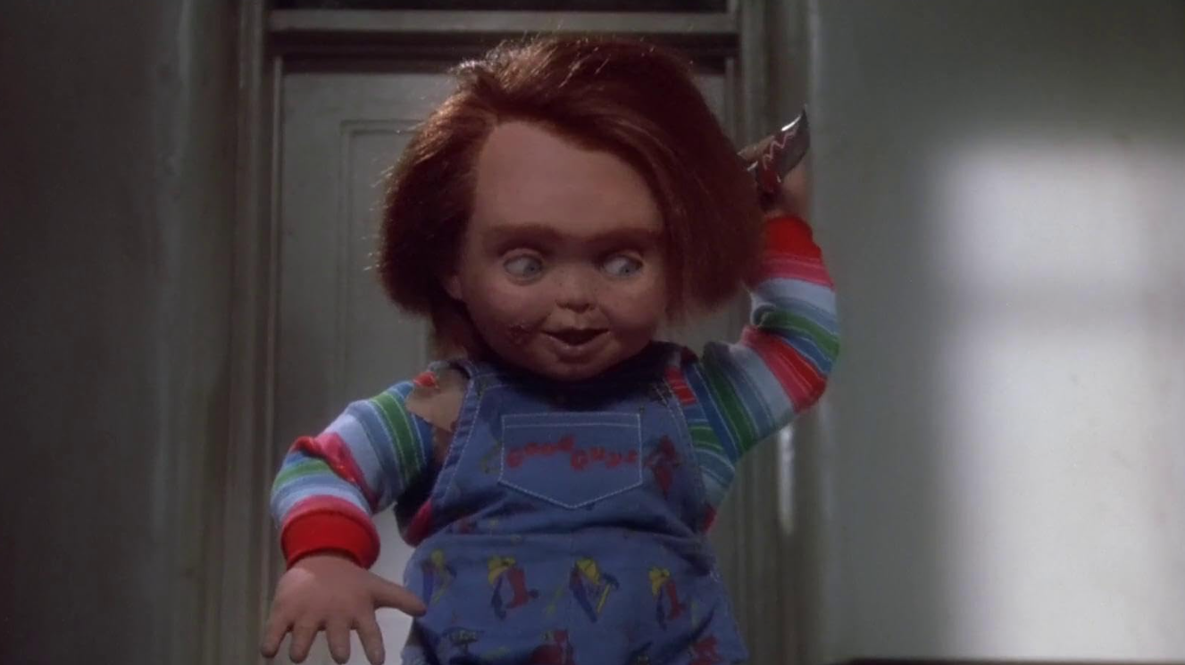 The maniacal and homicidal Chucky, as seen in the Child's Play horror franchise.
