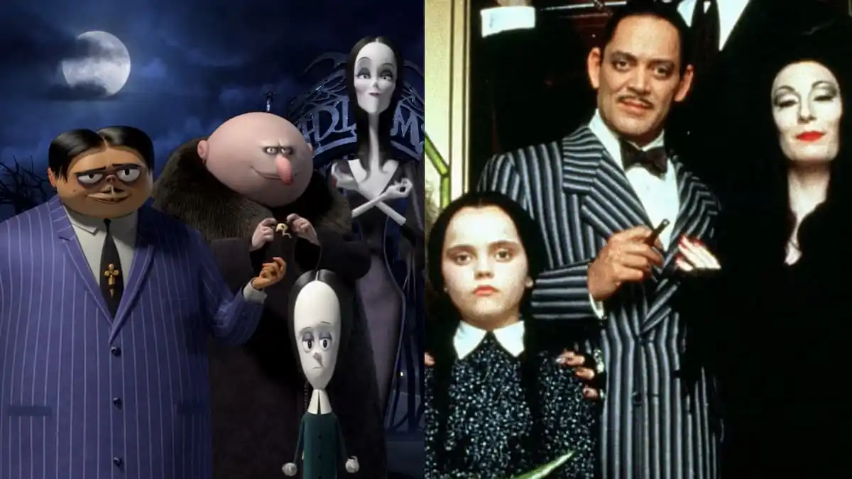 Addams Family 1991 and 2019.