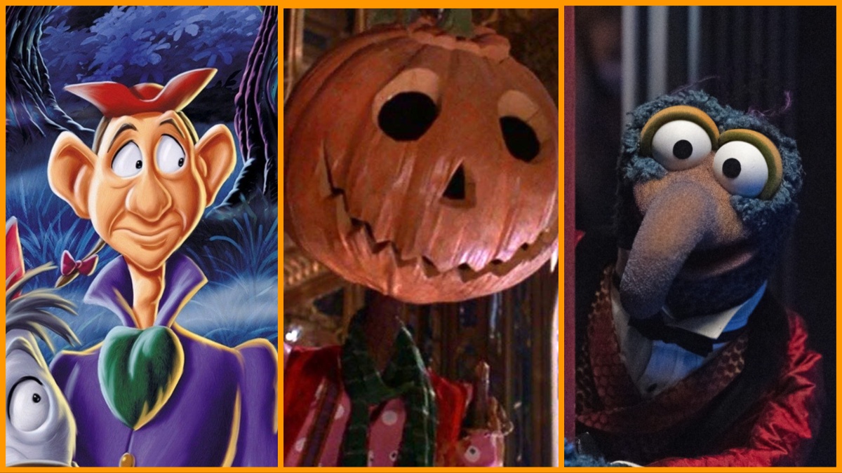 The Adventures of Icabod & Mr. Toad/Jack Punpkinhead from 'Return to Oz'/Gonzo in 'Muppets Haunted Mansion.'