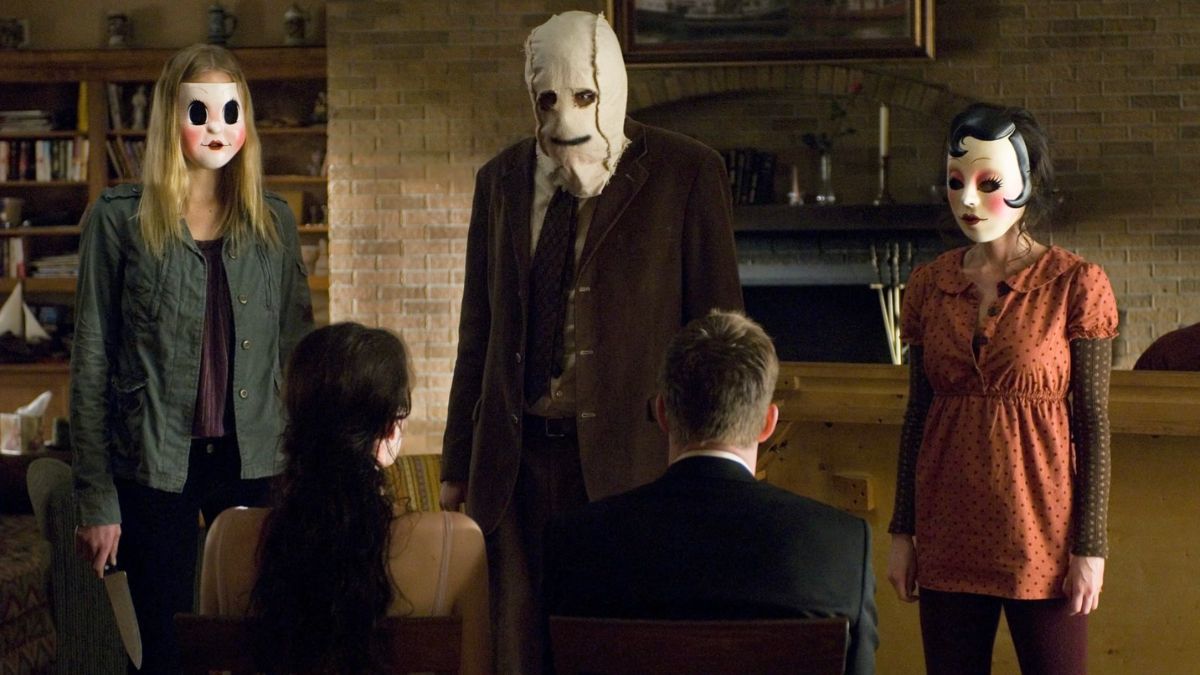 The masked killers in The Strangers taunt their victims.