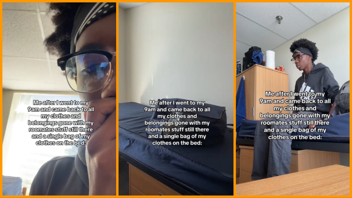 This Actually Happens?': College Student Returns to Dorm To Find Almost  Every Item Stolen — But His Roommate's Possessions Intact