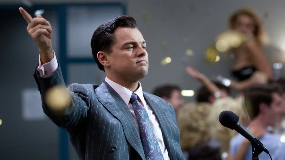 Leonardo DiCaprio em 'O Lobo de Wall Street'